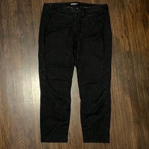 Express lace textured work dress pants